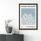 Mid Century Modern Contemporary Poster  No 2 in Light Blue