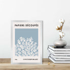 Mid Century Modern Contemporary Poster  No 2 in Light Blue