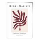 Mid Century Modern Matisse Galerie Floral Poster No 2 in Red