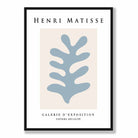 Mid Century Modern Matisse Galerie Floral Poster in Blue