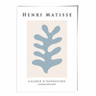 Mid Century Modern Matisse Galerie Floral Poster in Blue
