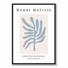 Mid Century Modern Matisse Botanique Poster in Blue