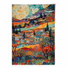 Colourful Cityscape Mosaic Style Abstract Painting Art Print