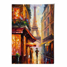 Paris Street Palette Knife Abstract Painting Art Print
