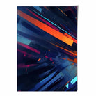 Abstract Shapes Art Print Blue Orange and Red No 2