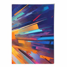 Abstract Shapes Art Print Blue Orange and Red No 4