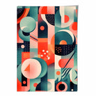 Abstract Colourful Pastel Shapes Art Print No 1