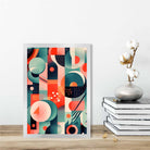 Abstract Colourful Pastel Shapes Art Print No 1