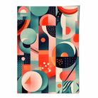 Abstract Colourful Pastel Shapes Art Print No 2