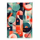 Abstract Colourful Pastel Shapes Art Print No 3