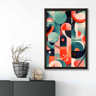 Abstract Colourful Pastel Shapes Art Print No 3