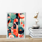 Abstract Colourful Pastel Shapes Art Print No 3