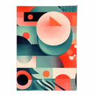 Abstract Colourful Pastel Shapes Art Print No 4