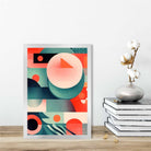 Abstract Colourful Pastel Shapes Art Print No 4