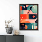 Abstract Colourful Pastel Shapes Art Print No 5