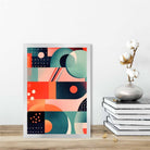 Abstract Colourful Pastel Shapes Art Print No 5