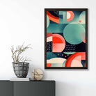 Abstract Colourful Pastel Shapes Art Print No 6