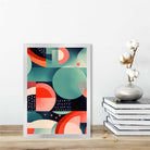 Abstract Colourful Pastel Shapes Art Print No 6