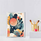 Abstract Colourful Pastel Floral Art Print No 1