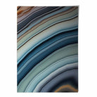 Abstract Fluid Art Print Blue and Orange No 6