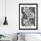 William Morris Black and White Marigold Art Print