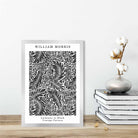 William Morris Black and White Larkspur Art Print