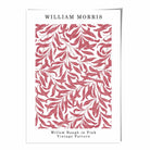 William Morris Raspberry Pink Willow Bough Art Print