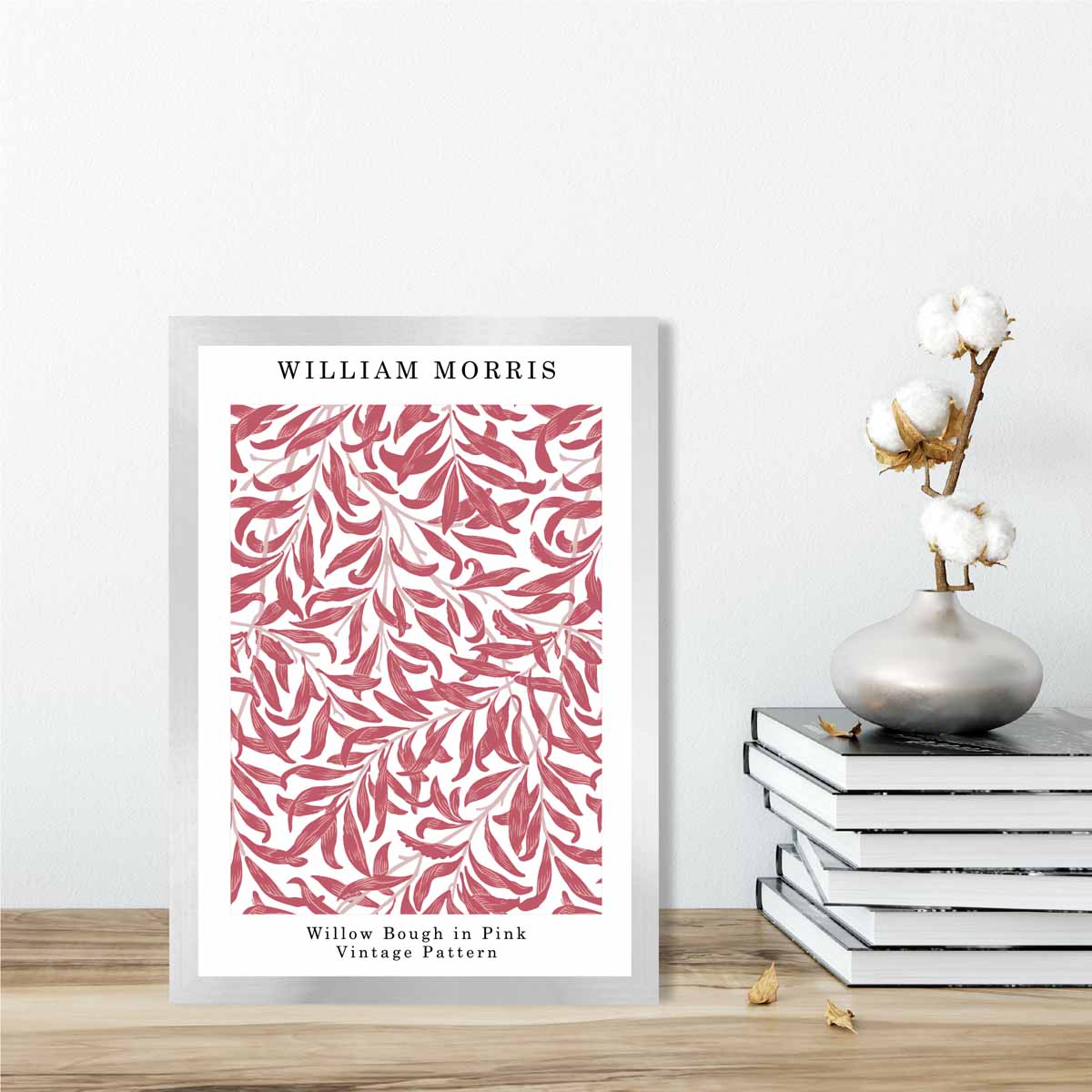 William Morris Raspberry Pink Willow Bough Art Print