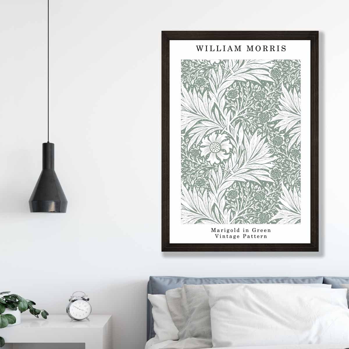 William Morris Sage Green Marigold Art Print