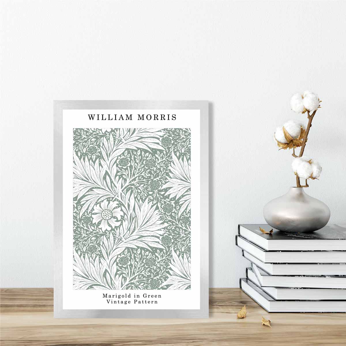 William Morris Sage Green Marigold Art Print