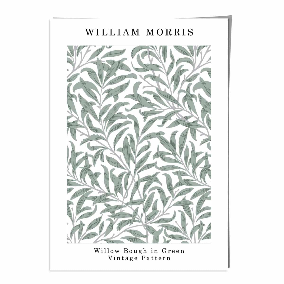William Morris Sage Green Willow Bough Art Print