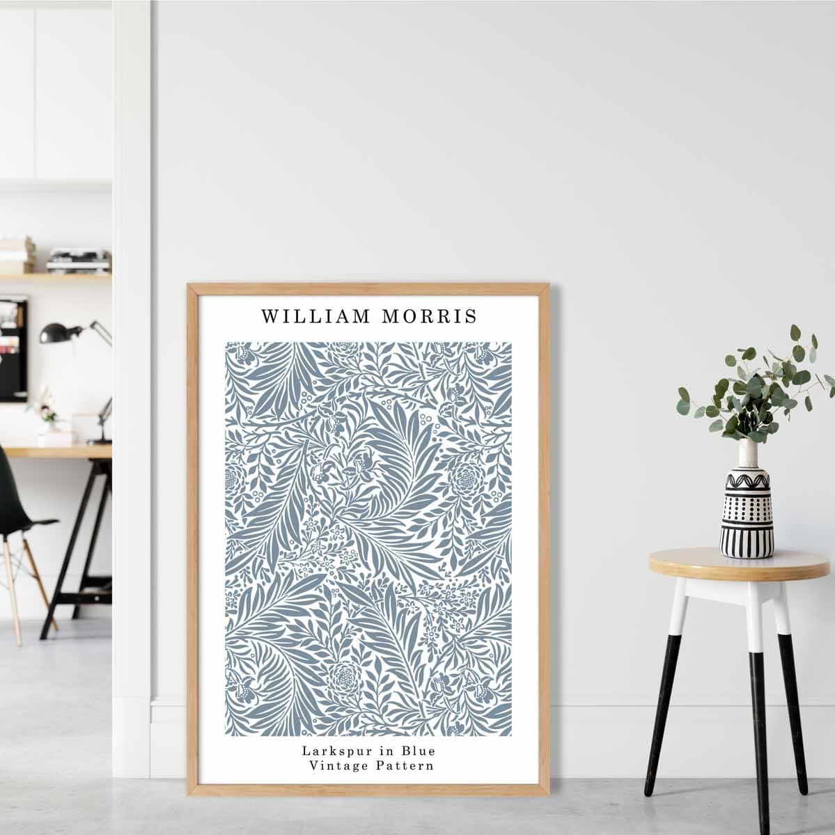 William Morris Blue Larkspur Art Print