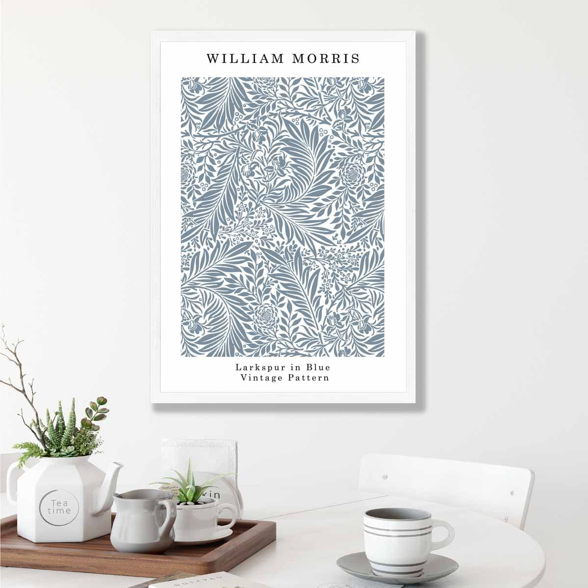 William Morris Blue Larkspur Art Print