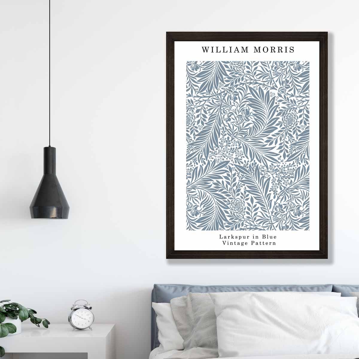 William Morris Blue Larkspur Art Print