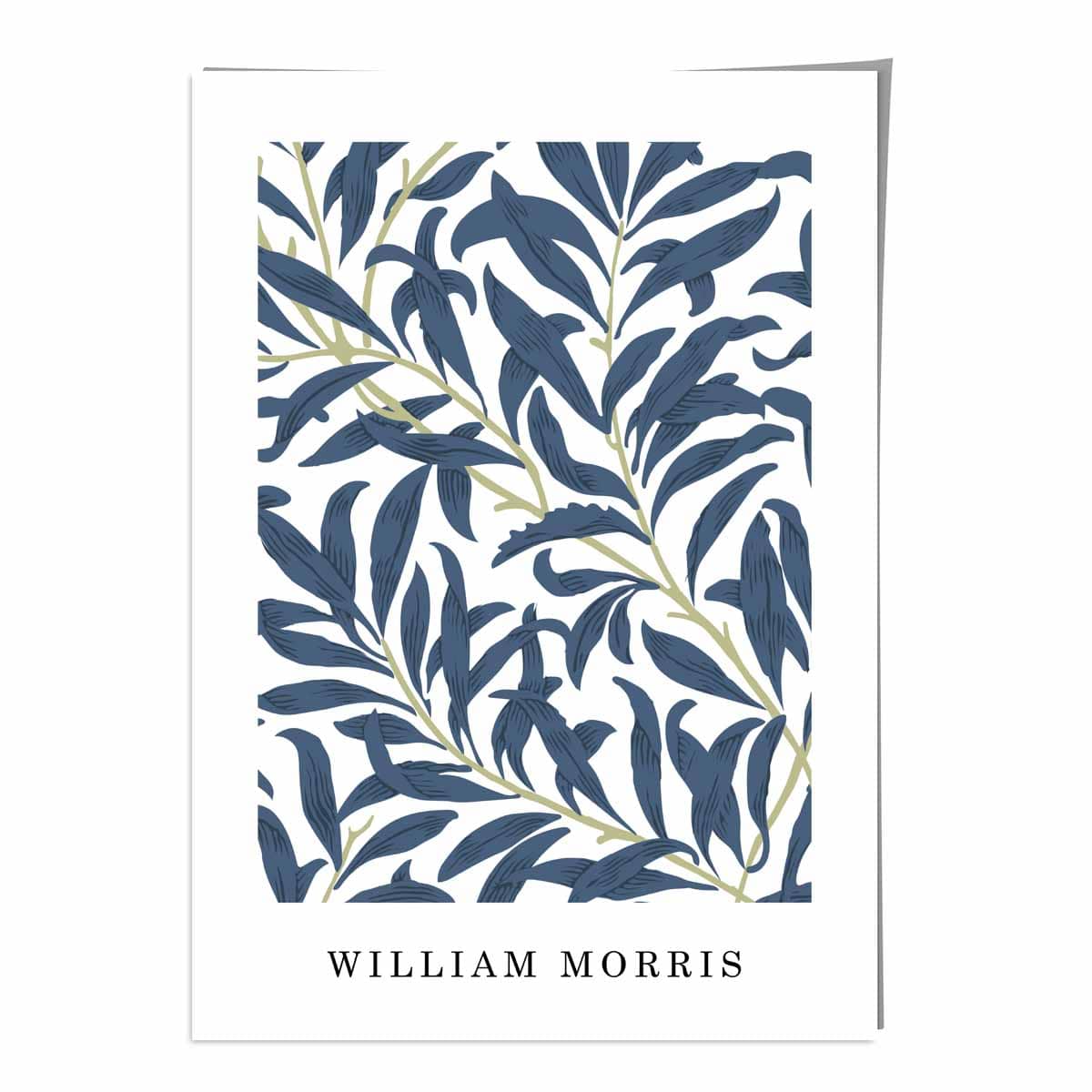 William Morris Navy Blue Willow Art Print