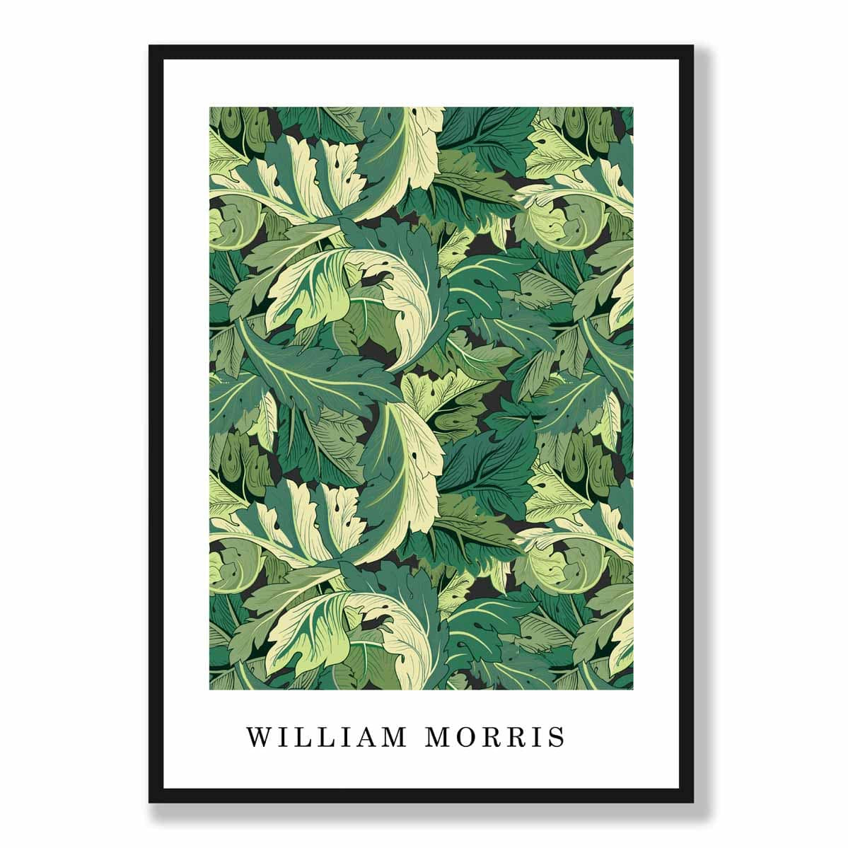 William Morris Acanthus in Bright Green Art Print