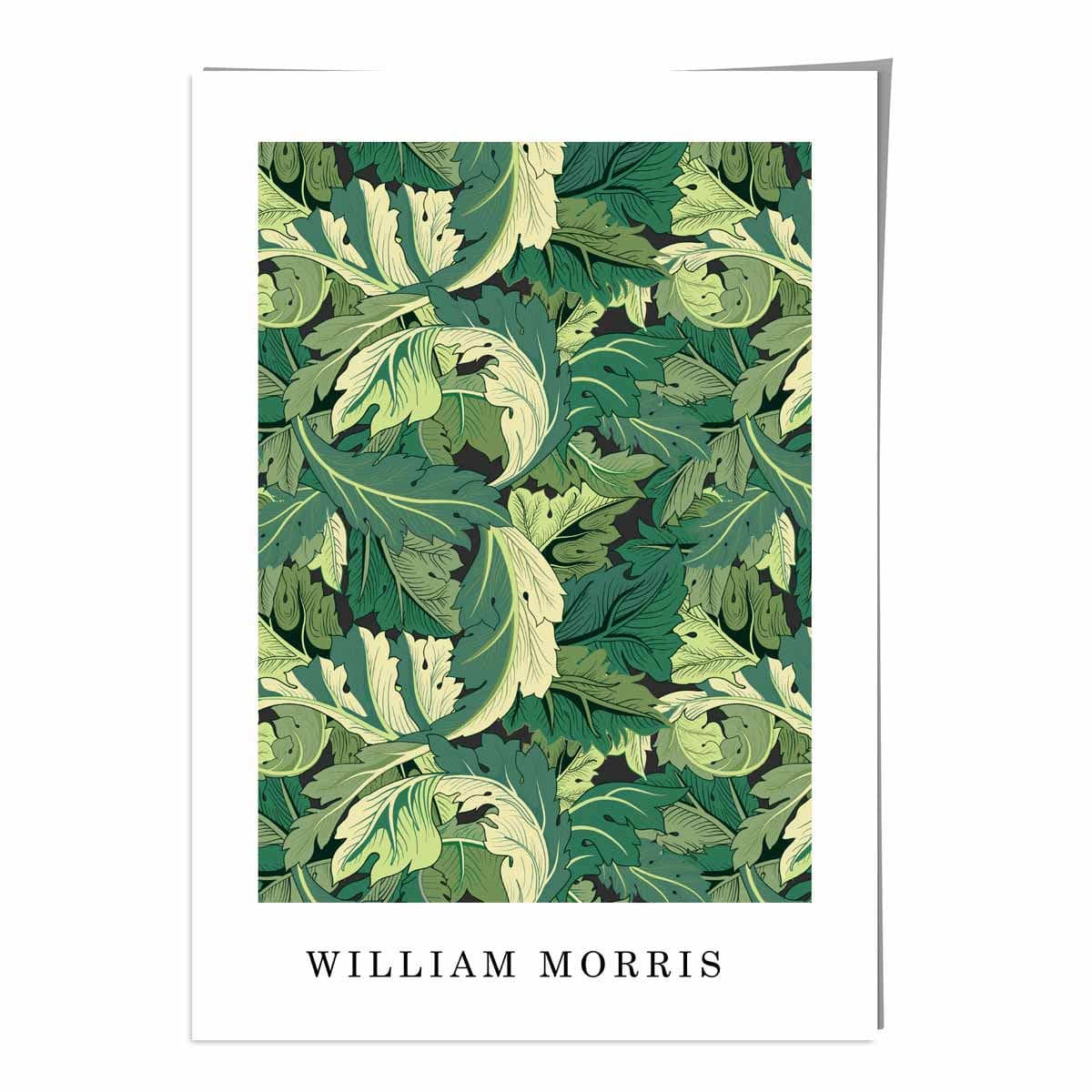 William Morris Acanthus in Bright Green Art Print