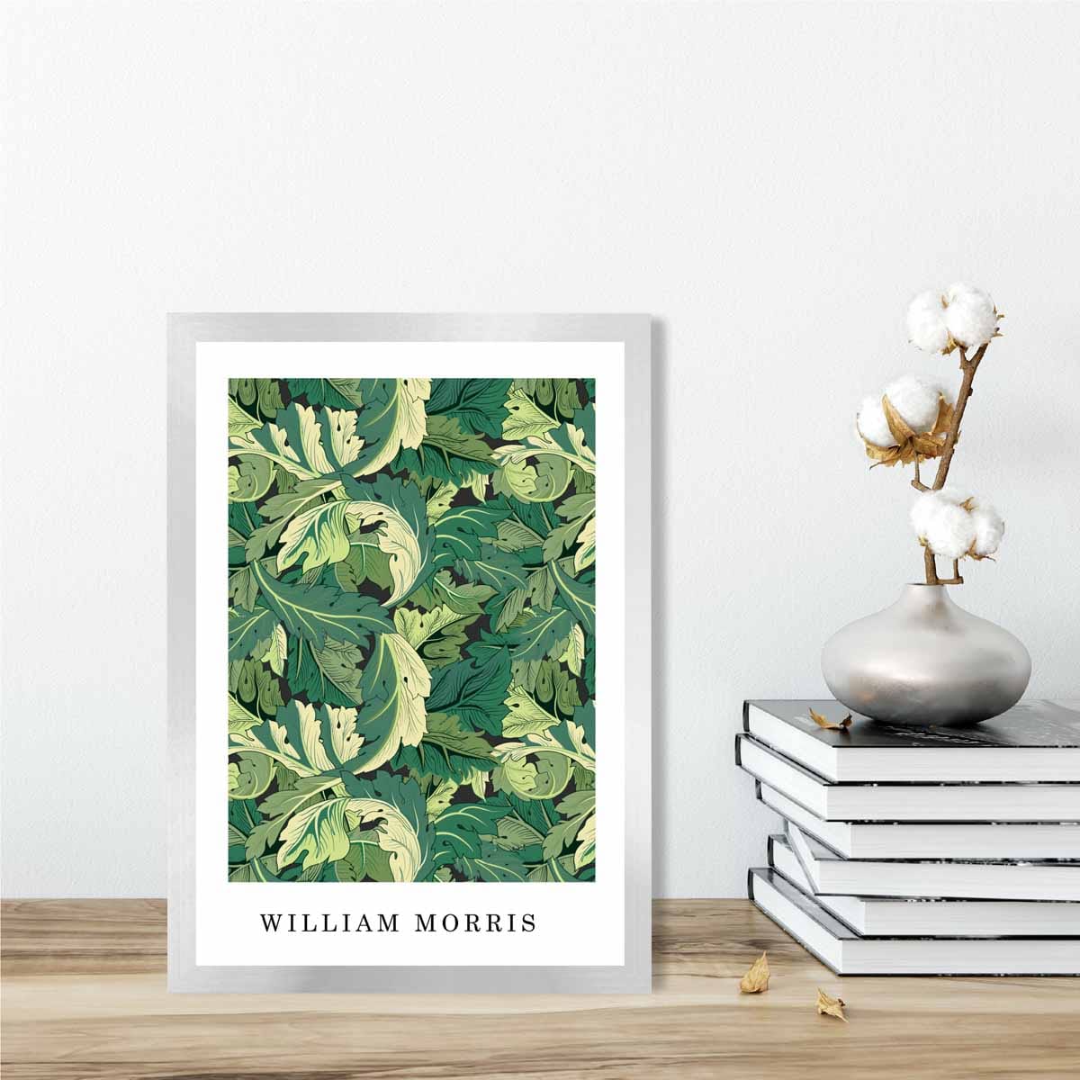 William Morris Acanthus in Bright Green Art Print