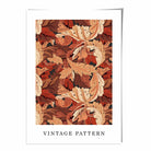 William Morris Acanthus in Terracotta Orange Art Print