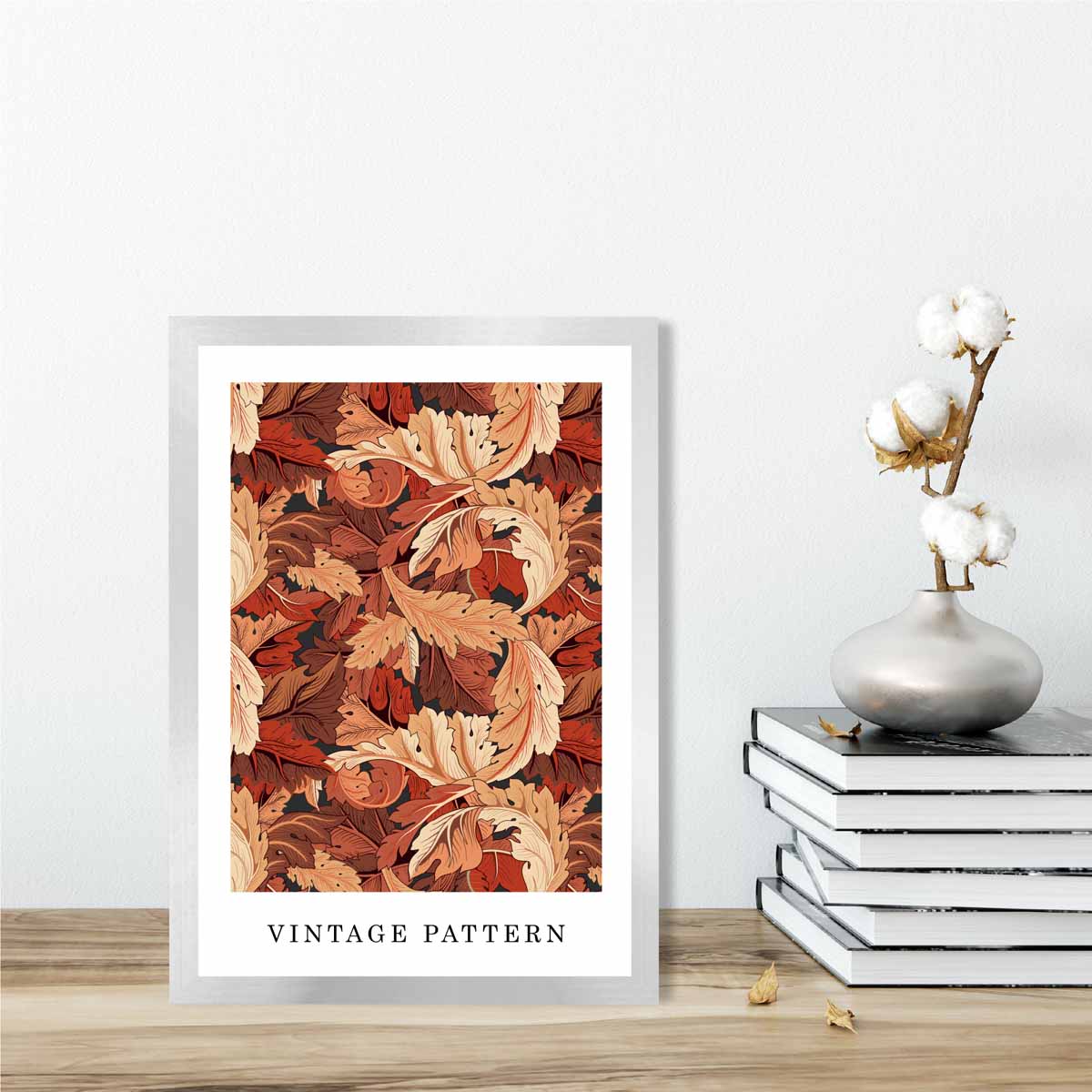 William Morris Acanthus in Terracotta Orange Art Print
