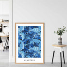 William Morris Acanthus in Bright Blue Art Print