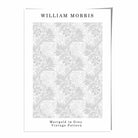 William Morris Grey Marigold Art Print