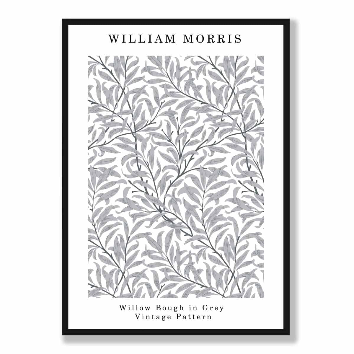 William Morris Grey Willow Bough Art Print