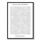 William Morris Grey Larkspur Art Print