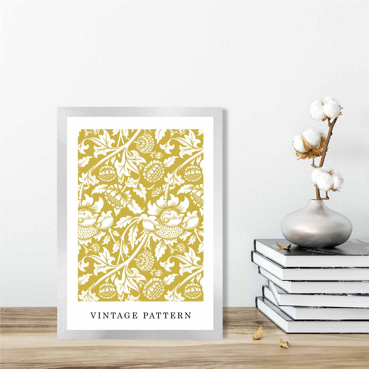 William Morris Yellow Vintage Floral Art Print