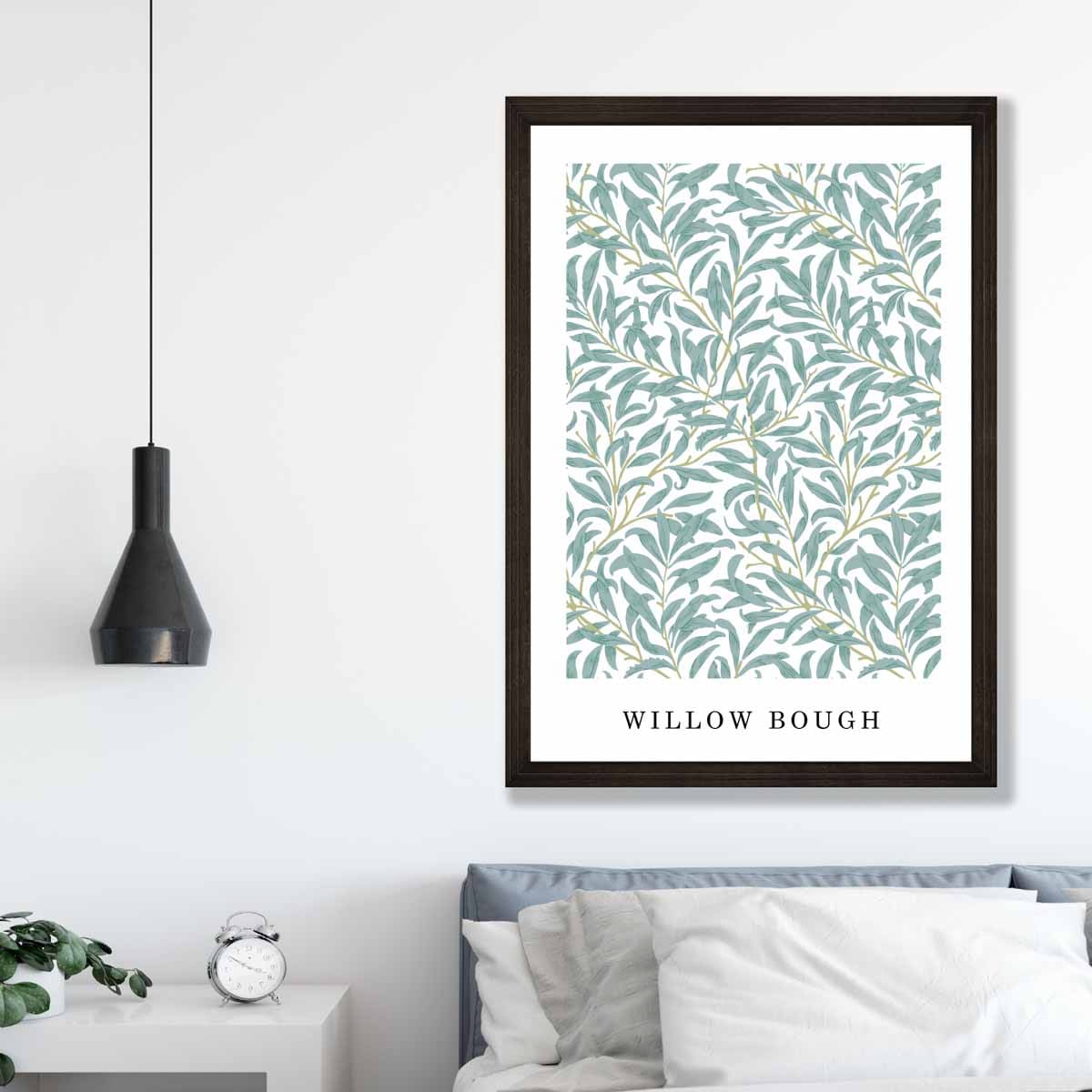 William Morris Mint Green Vintage Willow Floral Art Print
