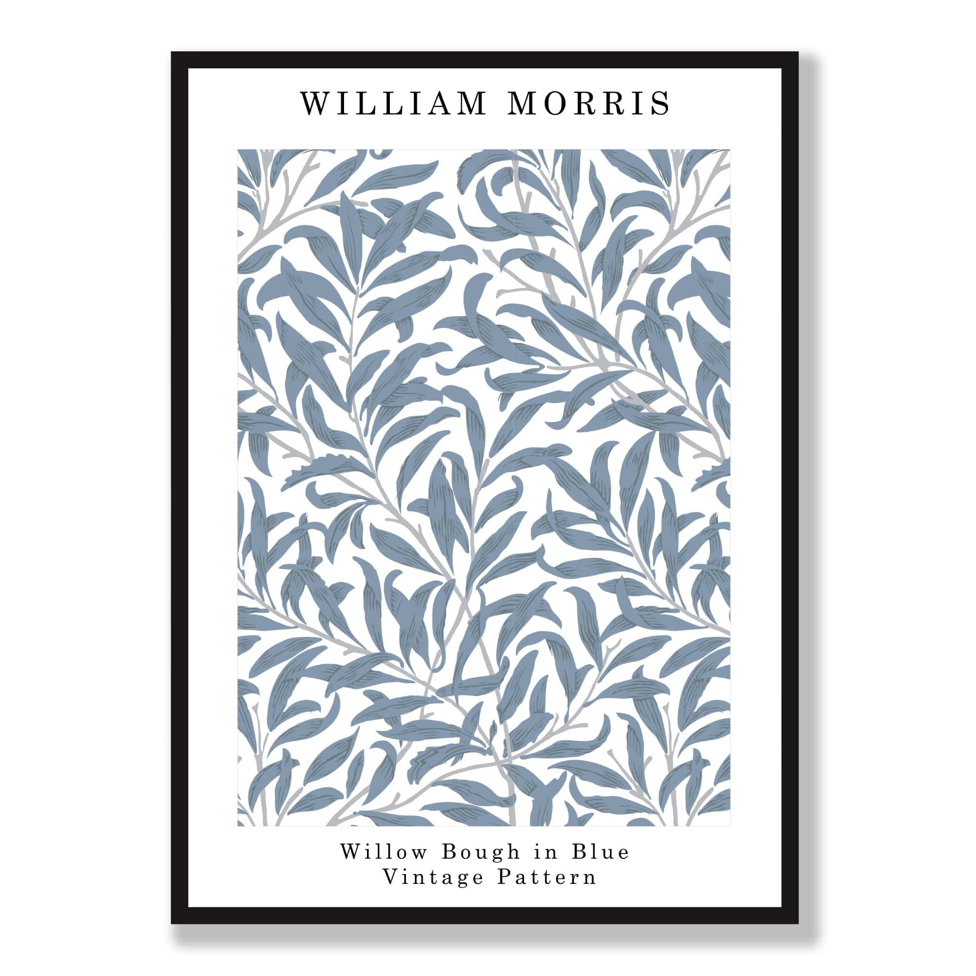 William Morris - Willow Bough in Blue Art Print