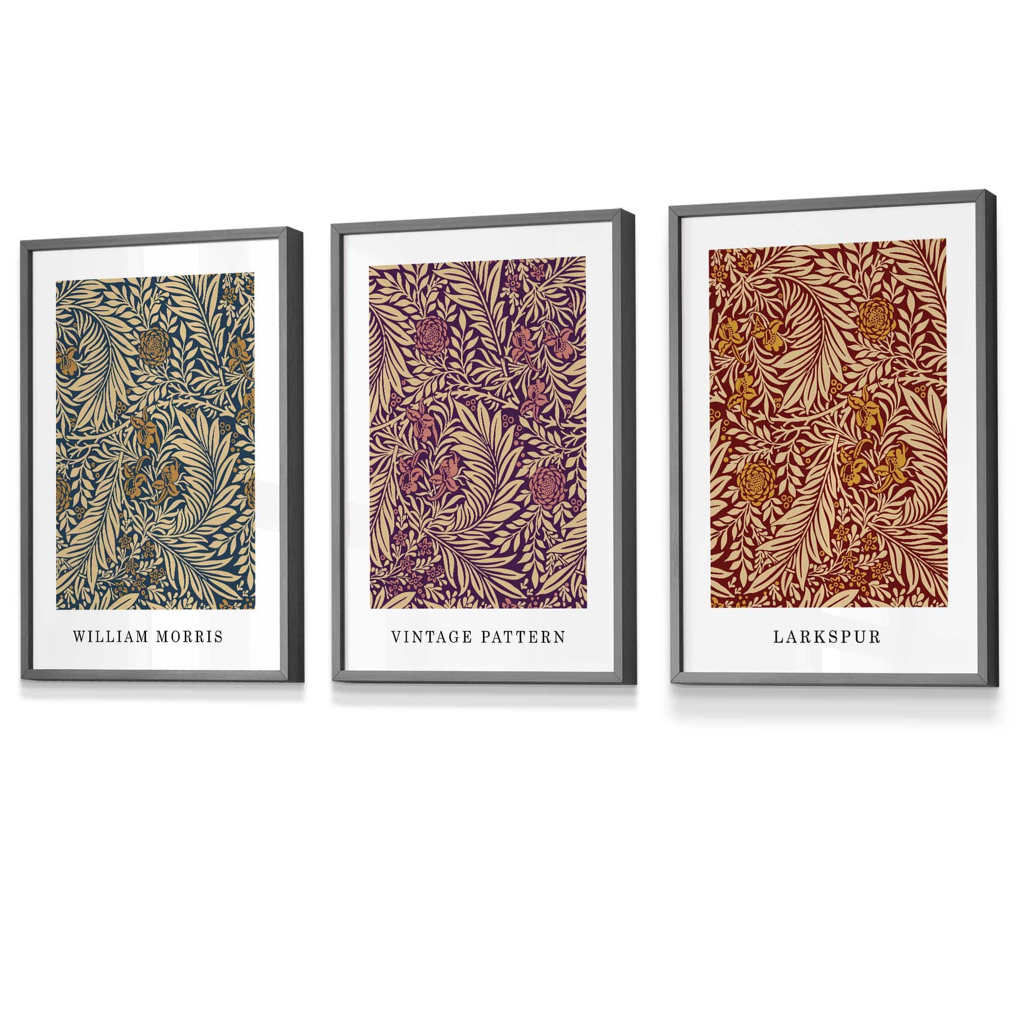 William Morris Vintage Autumn Floral Framed Wall Art | Artze Wall Art UK