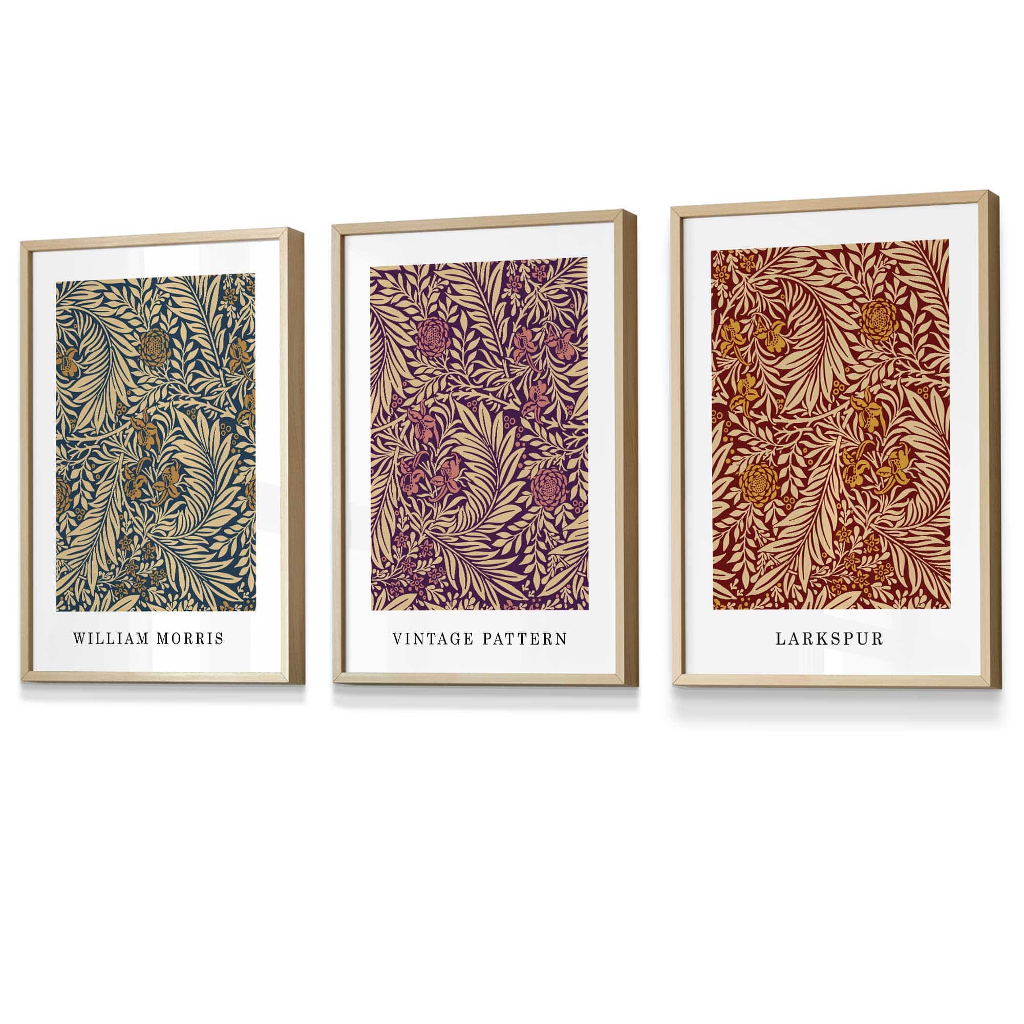 William Morris Vintage Autumn Floral Framed Wall Art | Artze Wall Art UK