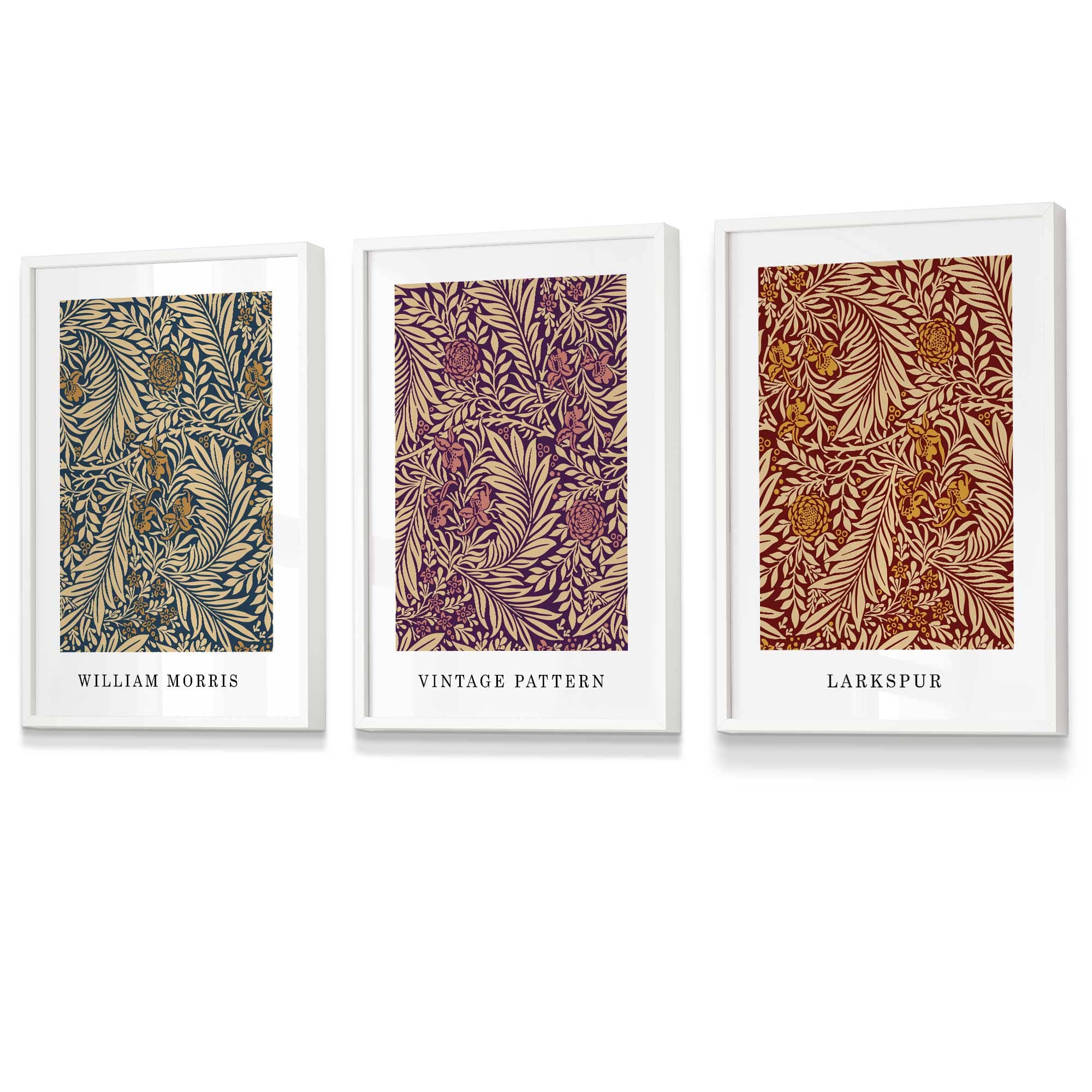 William Morris Vintage Autumn Floral Framed Wall Art | Artze Wall Art UK